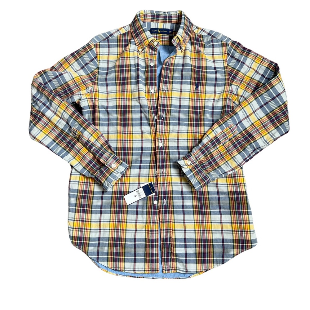 Ralph Lauren Double Faced NWT Plaid Button‎ Down Shirt